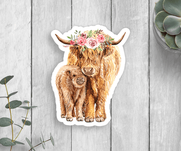 Expression Design Co Expression Design Co - Cow & Calf Vinyl Sticker